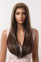 13*2&quot; Lace Front Wigs Synthetic Long Straight 26&quot; 150% Density - £97.40 GBP