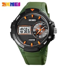 SKMEI Men Digital Watch Creative Dual Display Sport Watches Male Waterproof LED  - £48.08 GBP