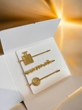 Brand New Chanel Beauty Coco Mademoiselle Gold Hair Clips, set of 3 - £34.05 GBP