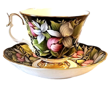 Royal Albert Ladys Slipper Cup and Saucer Provincial Flowers England Bone China - £34.24 GBP
