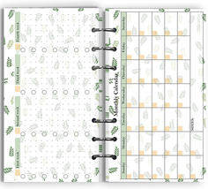 2024 Planner Monthly Paper Kit, for 6-Holefilofax A6 Binder, 6.73” X 3.72”, Pers - £8.80 GBP