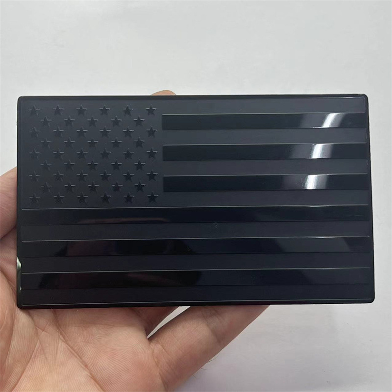 American National Flag Car Stickers Aluminium Alloy Retrofit Stickers One-Pair P