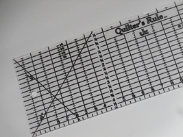 Quilter&#39;s Rule Jr 4 1/2&quot; x 14&quot; Quilting Ruler Vintage 1986 Betty Gail - $12.95