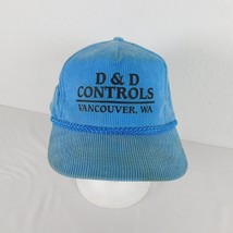 D &amp; D Controls Vancouver Men One Size Blue Snapback Corduroy Caporama He... - £11.45 GBP