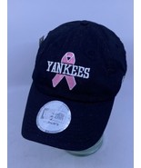 Vintage New Era Women&#39;s New York Yankees Breast Cancer Awareness Ribbon Hat - £27.23 GBP