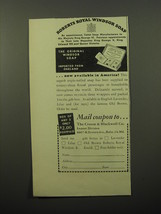 1950 Crosse &amp; Blackwell Roberts Royal Windsor Soap Ad - £14.60 GBP