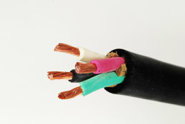 24000 2/4 Wire Cord SOOW , Rubber Coated, 2 Gauge, 4 Conductor, 600V PER/FOOT - £9.69 GBP