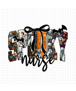 Spooky Nurse PNG, Halloween Skeleton Nurse PNG, Cute Creepy Nurse Shirt ... - $2.50