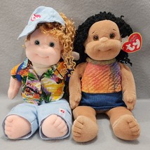 Vintage 1996 Princess &amp; 1997 Calypso Ty Beanie Kids Plush Stuffed Toy Do... - $366.98 MXN