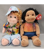Vintage 1996 Princess &amp; 1997 Calypso Ty Beanie Kids Plush Stuffed Toy Do... - $366.98 MXN