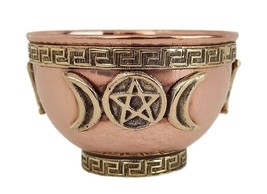Pure Copper Bowl Decorative Dry Fruit Serving Pooja Bowls for Diwali Gift - $24.08