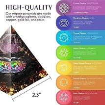 Orgonite Crystal Pyramid for Positive Energy  Orgone  2.3&quot; x 2.3&quot; x 2.3&quot; NEW - £13.92 GBP
