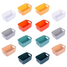 Plastic Storage Bins, Multiple Colour Organisation Storage Baskets For K... - £44.06 GBP