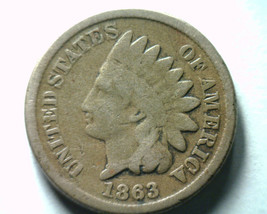 1863 Indian Cent Penny Good G Nice Original Coin From Bobs Coins Fast Shipment - £9.39 GBP