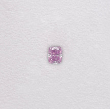 Real Pink Diamond - 0.05ct Cushion Natural Loose Fancy Purple - £371.07 GBP
