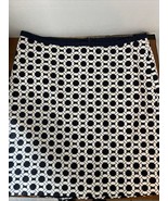 Talbots Womans Straight Skirt Size 10 Navy And White Geometric Print - £10.73 GBP