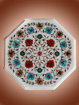  Size: 15&quot;x15&quot; Inch Material: Marble &amp; Semi Precious Inlay Stones Shape:... - $300.00