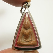 Phra Somdej Red Nangphaya money rich luck life Thai antique amulet strong love a - £187.84 GBP