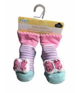 Angel of Mine Baby Booties Socks Newborn 0+ Months New - Butterflies - $13.74