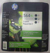 ORIGINAL HP 564XL Black Ink Cartridge Replacement 3-Pack Sealed - $15.88