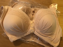  Front Button Breathable Skin-Friendly Cotton Bra 42B - £12.09 GBP