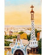 Dibujo de Barcelona. Cuadro de barcelona. Barcelona. Pintura Barcelona. - £232.91 GBP