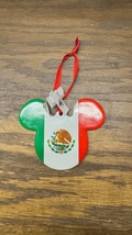 Disney Parks Mickey Mouse Icon Mexico Mexican Flag Disc Ornament NEW - $29.90