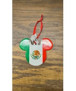 Disney Parks Mickey Mouse Icon Mexico Mexican Flag Disc Ornament NEW - $40.87 CAD