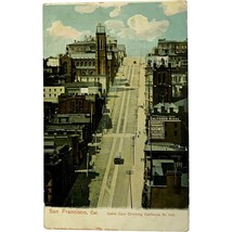 Vintage Postcard, Cable Cars climbing California St., San Francisco, California - £11.54 GBP