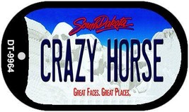 Crazy Horse South Dakota Novelty Metal Dog Tag Necklace DT-9964 - £12.54 GBP
