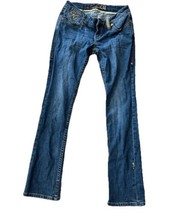 VTG Y2K Coogi Jeans Embroidered Hip Hop Urban Distressed Denim Flare - Sz 7/8 - $49.78