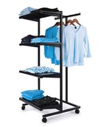 Only Garment Racks 2400 Black Multi Merchandiser Garment Rack - Includes... - £204.39 GBP