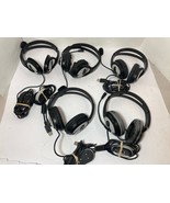 LOT of 5 Microsoft LIFECHAT LX-3000 Black Headband Headsets - €33,98 EUR