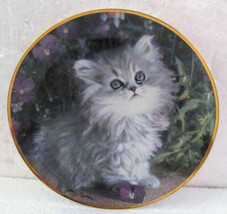 Purrfection Collectible Cat  Plate Nancy Matthews Franklin Mint Limited ... - $19.99