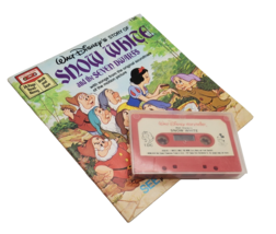 Disney Snow White Read Along Book &amp; Cassette 1977 Storyteller Vintage Tape - $13.79 CAD