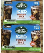2 x Green Mountain Coffee Iced Pumpkin Spice Brew Limited Keurig 10 K-Cu... - $20.61 CAD