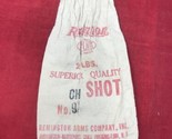 VTG Remington DUPONT Arms 25 lbs Empty Canvas Shot Bag #9  - $10.88