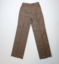 Vintage 90s Streetwear Womens 13 Flannel Tweed Herringbone Flared Wide L... - $69.25