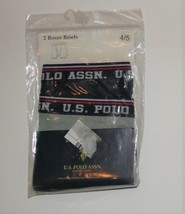 U.S. Polo Assn. Boys Boxer Briefs Navy Blue and Gray Size 4-5 NIP - £5.81 GBP