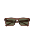New Ray-Ban Unisex RB4396 Bio-Based Rectangle Polarized Sunglasses Brown - $257.25 CAD