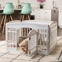 Dog Playpen, for Small and Medium Dogs, Keep Pets Secure, Easy Assemble, Fold It - £62.79 GBP