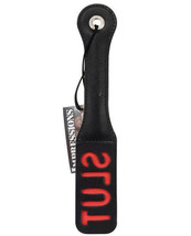 Sportsheets 12&quot; Leather Slut Impression Paddle - $31.38