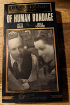 Of Human Bondage (VHS) Bette Davis, Leslie Howard - $2.96