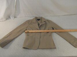 Adult Women&#39;s Ann Taylor Factory Store 100% Cotton Tan Khaki 6 Work Blaz... - €10,96 EUR