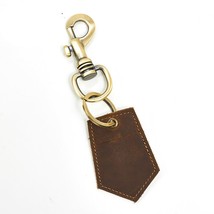 Men Crazy Horse Cowhide Car Key Hook Holder Mini Coin Purse Genuine Leather Hous - £16.02 GBP