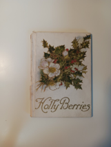 Holly Berries Vintage 1900s HC Various Author&#39;s Poetry Illus Rare - £11.68 GBP