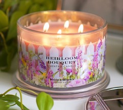 HomeWorx by Slatkin &amp; Co.   (18)oz Heirloom Bouquet  Candle 5% USED - £30.64 GBP