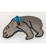 Raro! Hopi Weaver Selina Sterling &amp; Turchese Pendente Orso 55 MM Largo - €267,46 EUR
