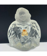 FENTON ANGEL FIGURINE opalescent glass usa birthday stone amber sculptur... - £31.54 GBP