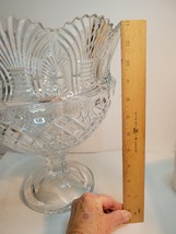 Crystal Pedestal Punch Bowl 12" Tall image 6